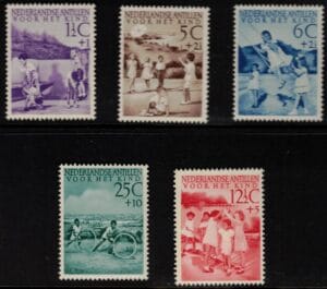 Frankeerzegels Ned.Antillen NVPH nrs. 234-238 postfris