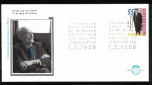 Luxe fdc Nederland NVPH nr. E237 blanco met open klep
