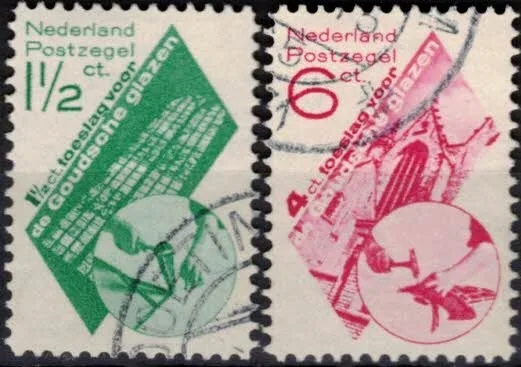 Frankeerzegels Nederland NVPH nrs. 238-239 gestempeld