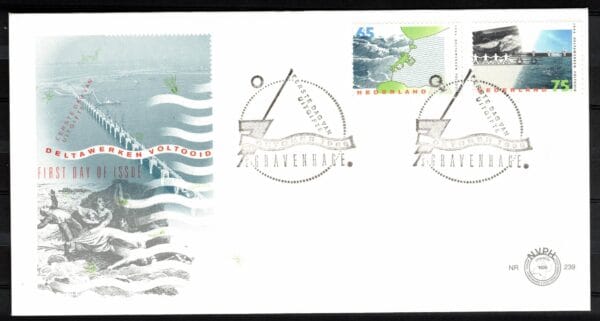 Luxe fdc Nederland Nvph nr.239. Blanco met open klep