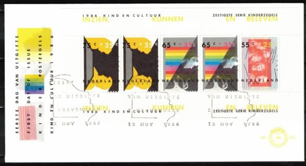 Luxe fdc Nederland Nvph nr.240a. Blanco met open klep