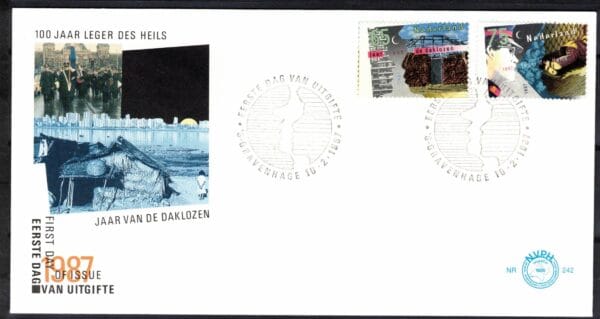 Luxe fdc Nederland NVPH nr. E242 blanco met open klep