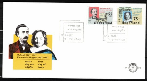 Luxe fdc Nederland NVPH nr. E243 blanco met open klep