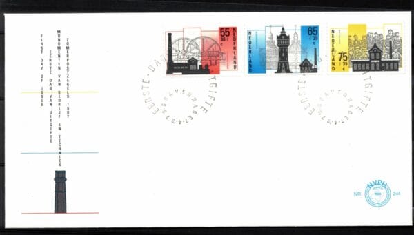 Luxe fdc Nederland Nvph nr.244. Blanco met open klep