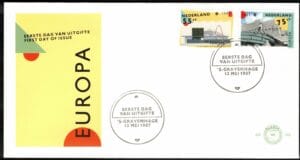 Luxe fdc Nederland NVPH nr. E245 blanco met open klep