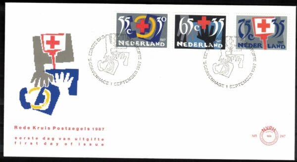 Luxe fdc Nederland NVPH nr. E247 blanco met open klep