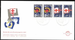 Luxe fdc Nederland NVPH nr. E247a blanco met open klep