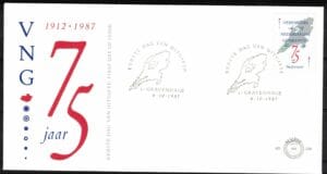 Luxe fdc Nederland NVPH nr. E248 blanco met open klep