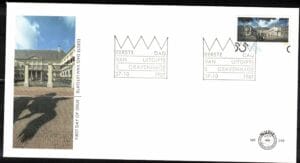 Luxe fdc Nederland NVPH nr. E249 blanco en met open klep
