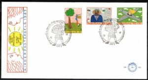 Luxe fdc Nederland NVPH nr. E250 blanco met open klep