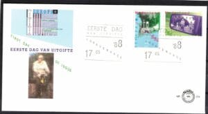 Luxe fdc Nederland NVPH nr. E254 blanco met open klep