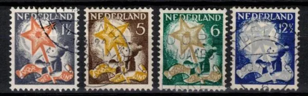 Frankeerzegels Nederland NVPH nrs. 261-264 gestempeld