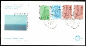 Luxe fdc Nederland NVPH nr. E264a blanco en met open klep