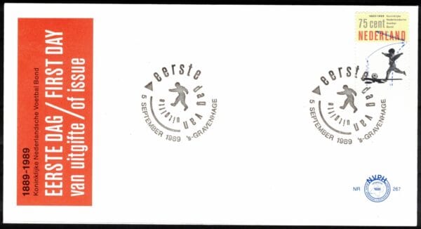 Luxe fdc Nederland NVPH nr. E267 blanco en met open klep