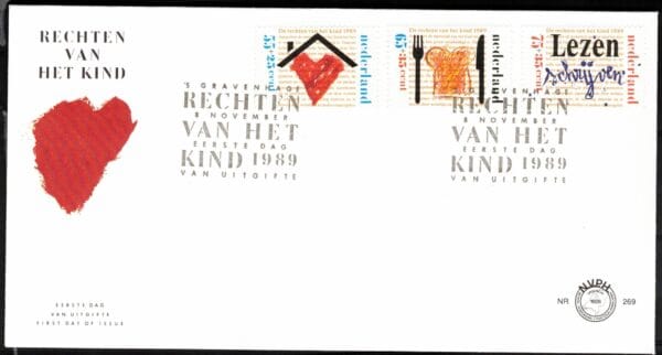 Luxe fdc Nederland Nvph nr.269.Blanco en met open klep