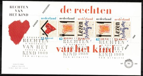 Luxe fdc Nederland Nvph nr. 269a.blanco en met open klep