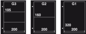Mappen FDC G1 zwart (per 10)