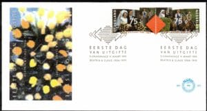 Luxe fdc Nederland NVPH nr. E281 blanco en met open klep