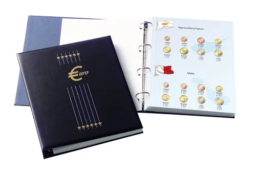 Luxe muntalbum  Kosmos Euro met de 8 later deelnemende landen