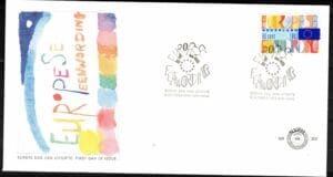 Luxe fdc Nederland NVPH nr. E300 blanco en met open klep