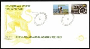 Luxe fdc Nederland NVPH nr. E303 blanco en met open klep