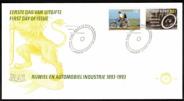 Luxe fdc Nederland NVPH nr. E303 blanco en met open klep