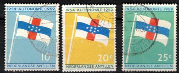 Frankeerzegels Ned.Antillen Nvph nr.304-306 GEBRUIKT