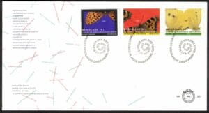 Luxe fdc Nederland NVPH nr. E307 blanco en met open klep