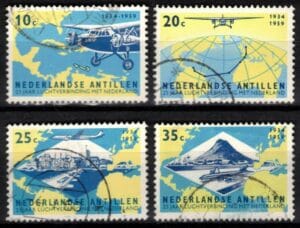 Frankeerzegels Ned.Antillen NVPH nrs. 307-310 gestempeld