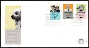 Luxe fdc Nederland NVPH nr. E308 blanco en met open klep