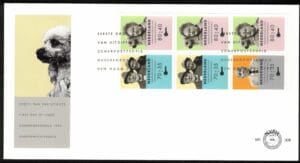 Luxe fdc Nederland NVPH nr. E308a blanco en met open klep