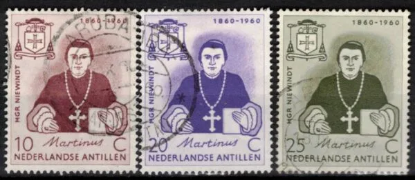 Frankeerzegels Ned.Antillen NVPH nrs. 311-313 gestempeld