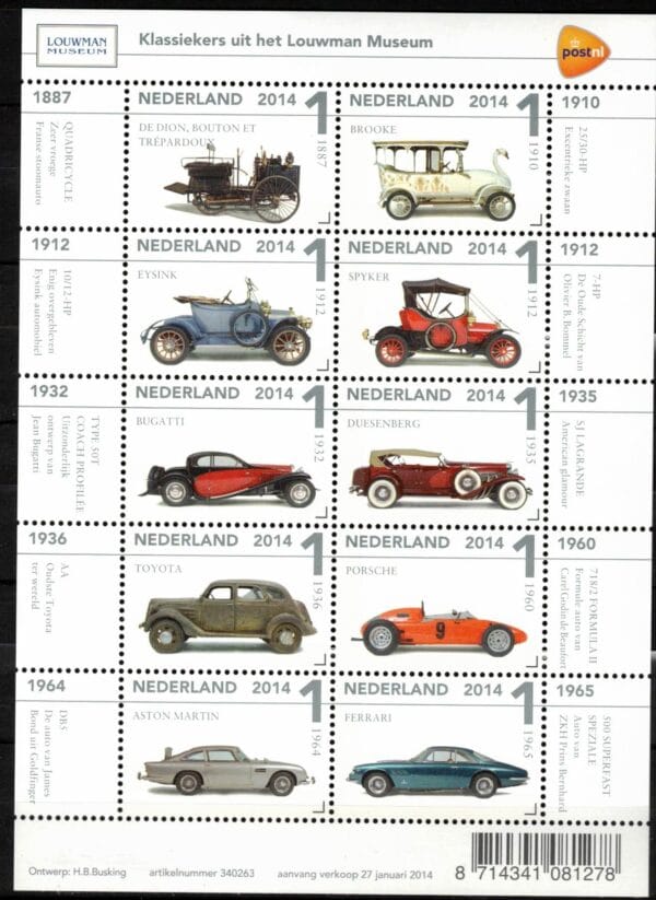Frankeerzegels Nederland NVPH nr. V3155-3164 postfris