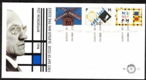 Luxe fdc Nederland NVPH nr. E317 blanco en met open klep
