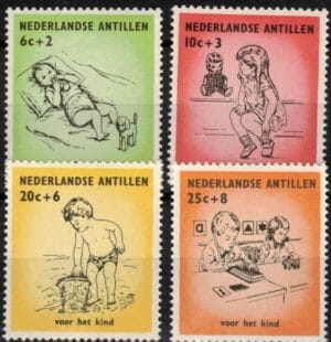 Frankeerzegels Ned.Antillen NVPH nrs. 318-321 postfris