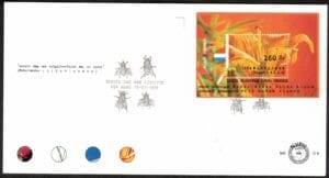 Luxe fdc Nederland NVPH nr. E319a blanco en met open klep