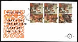 Luxe fdc Nederland NVPH nr. E321a blanco en met open klep