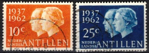 Frankeerzegels Ned.Antillen NVPH nrs. 323-324 gestempeld