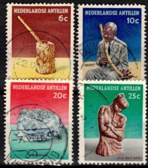 Frankeerzegels Ned.Antillen NVPH nrs. 325-328 gestempeld
