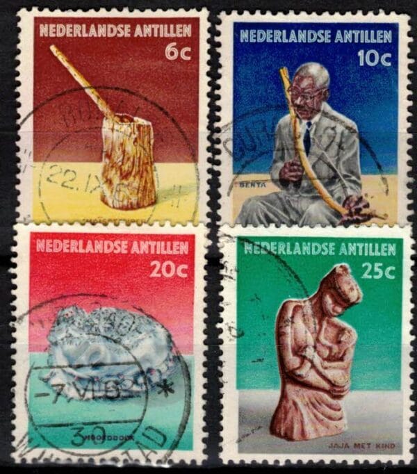 Frankeerzegels Ned.Antillen NVPH nrs. 325-328 gestempeld