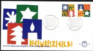 Luxe fdc Nederland NVPH nr. E330 blanco en met open klep