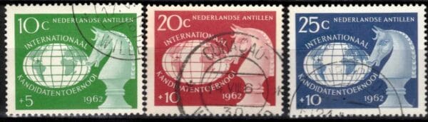 Frankeerzegels Ned.Antillen NVPH nrs. 330-332 gestempeld