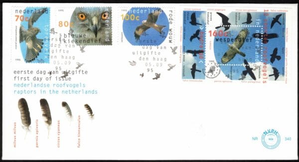 Luxe fdc Nederland NVPH nr. E340 blanco en met open klep