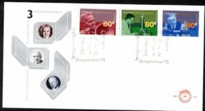 Luxe fdc Nederland NVPH nr. E341 blanco en met open klep