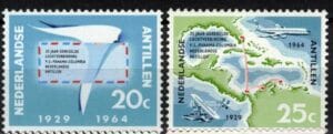 Frankeerzegels Ned.Antillen NVPH nrs. 345-346 postfris