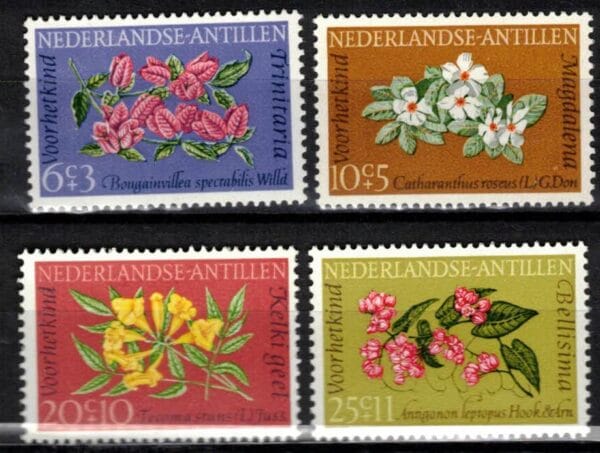 Frankeerzegels Ned.Antillen NVPH nrs. 347-350 postfris