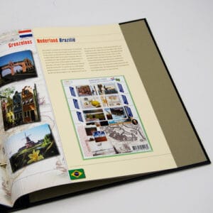 Luxe inhoud postzegelalbum Grenzeloos Nederland 2008-2016 (Kleur)