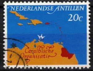 Frankeerzegels Ned.Antillen NVPH nr. 351 gestempeld