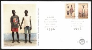 Luxe fdc Nederland NVPH nr. E354 blanco en met open klep