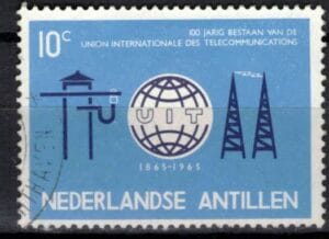 Frankeerzegels Ned.Antillen NVPH nrs. 354 gestempeld